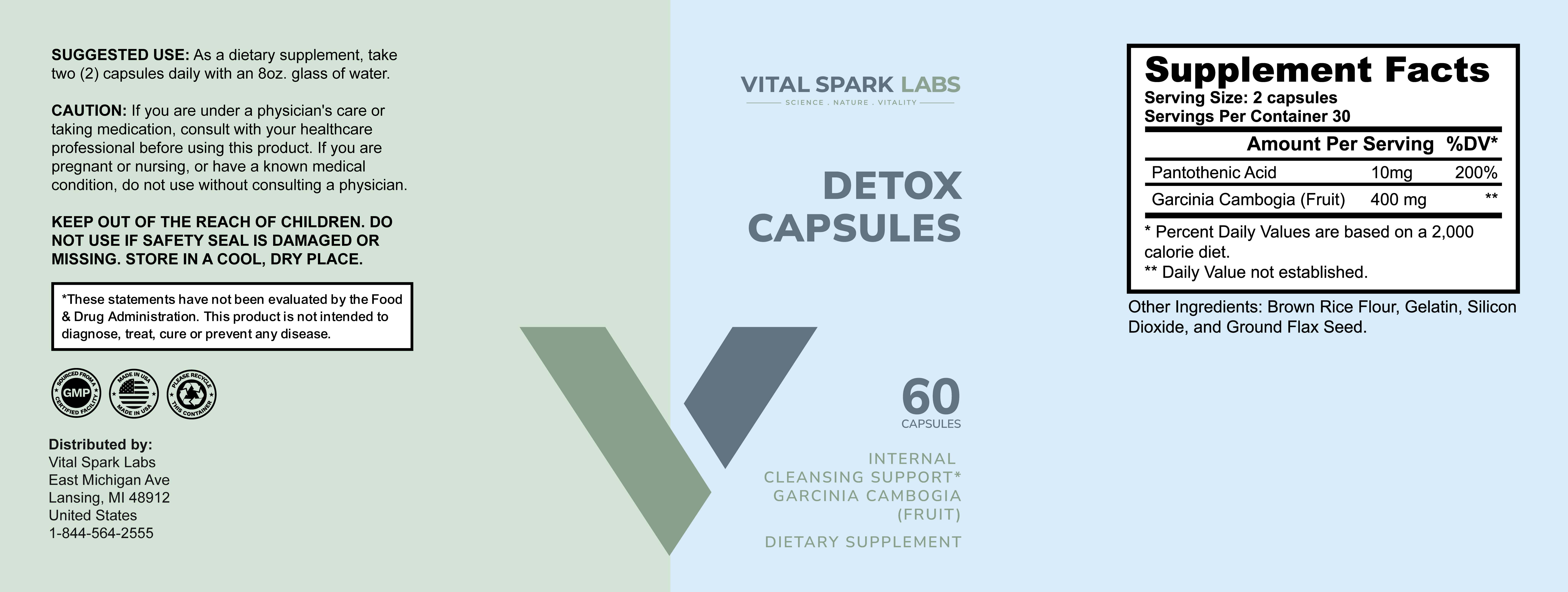 Detox Capsules 60 Count